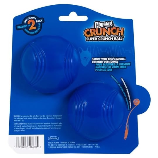 Chuckit! Crunch Ball Köpek Oyuncağı, Orta (2li Paket) - Seçenekler: Top, Tug, Medium (Pack of 2), Medium (Pack of 2) (2 paketi)...
