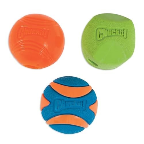 Chuckit! Fetch Medley 3lü Köpek Oyun Topu Seti – Strato Ball, Ultra Squeaker ve Erratic Ball - (M)
