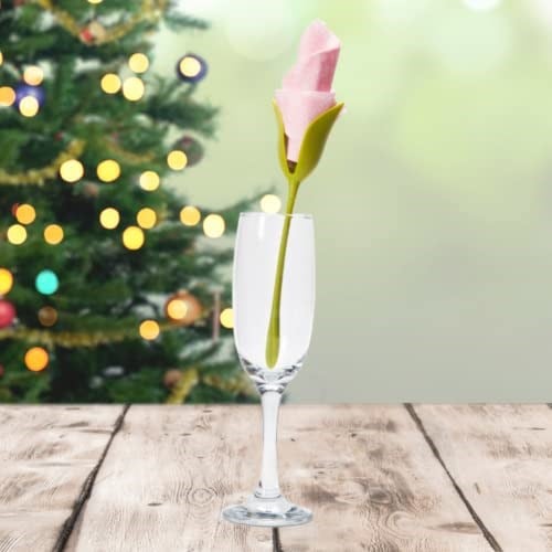 Çiçek, peçete halkası, çiçek şeklinde, 4lü set