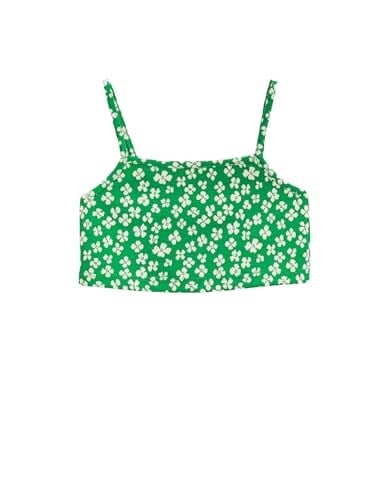 Çiçekli Crop Atlet İnce Askılı