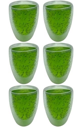 Çift Cidarlı Buzlu Kahve, Latte, Çay Bardağı Seti, 300 ML, 6 Adet, Borosilikat Cam