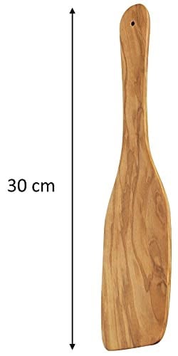 Cilio 182071 Kızartma tenceresi spatula, ahşap, kahverengi, 38 x 7 x 0,5 cm