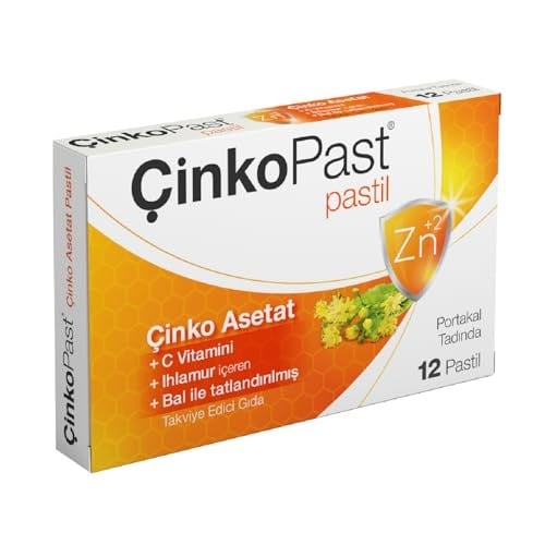 ÇinkoPast Ihlamur & Bal Portakal Aromalı - 12 Pastil