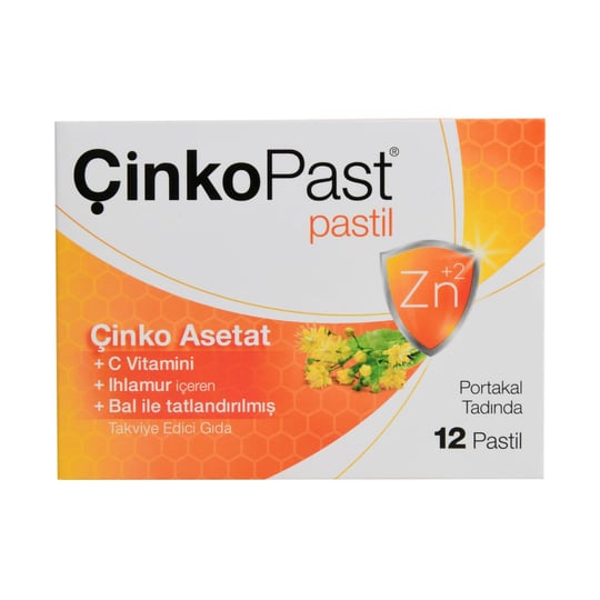 ÇinkoPast Ihlamur & Bal Portakal Aromalı - 12 Pastil