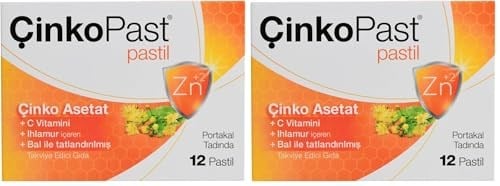 ÇinkoPast Ihlamur & Bal Portakal Aromalı - 12 Pastil 2li paket