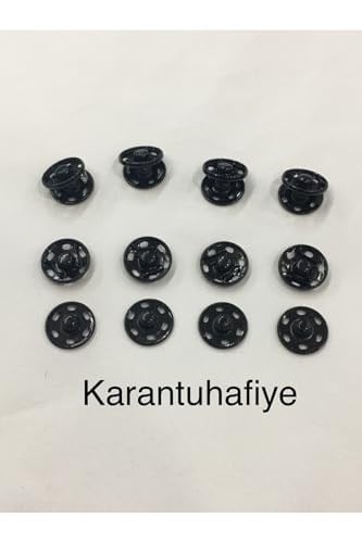 Çıtçıt Metal Siyah 1,5 Cm 8 Li Set