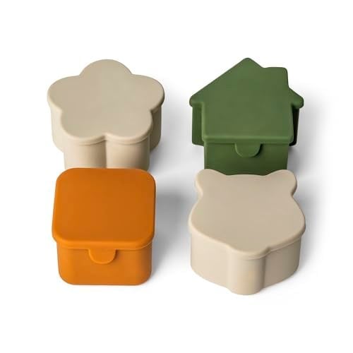 Citron Citron 4lü Silikon Beslenme Kutusu Düzenleyicileri - Grey/Green/Caramel 1061008