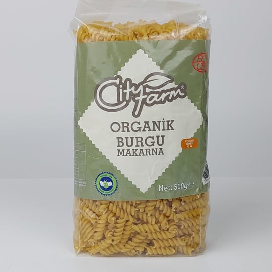 CityFarm Organik Burgu Makarna 500 Gr