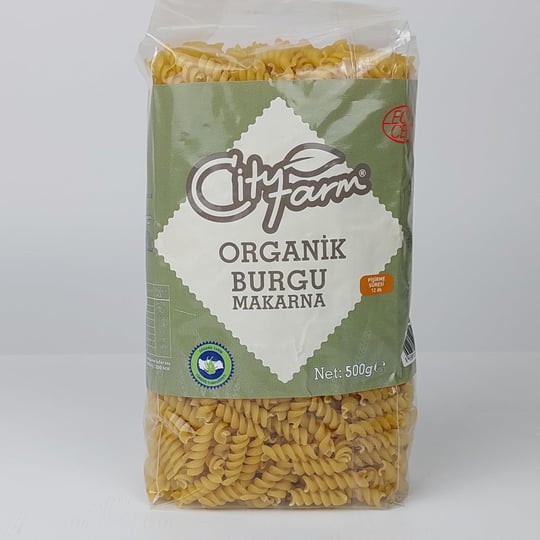 CityFarm Organik Burgu Makarna 500 Gr