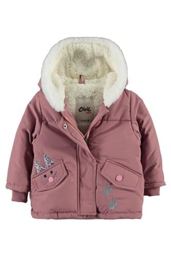 Civil Tavşan Kulak Nakışlı 6-18 Ay Mont -, 6-9 AY, Tavşan Kulak Nakışlı Mont, Pudra, baby-girls