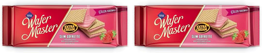 Çizmeci W.Master Slim Çilekli Gofrette 128g Tekli Paket