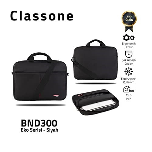 Classone 15.6 inç BND300 ve BND304 Eko Serisi 15.6 inç Uyumlu Notebook Çantası