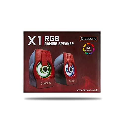 CLASSONE X1 RED RGB GAMİNG HOPARLÖR - KIRMIZI