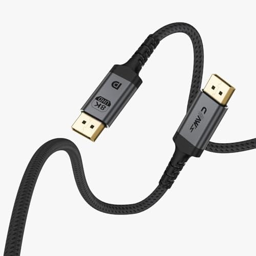 Claws 8K UHD DisplayPort v1.4 32.4 Gbps / 24K Gold/Alüminyum Gövdeli 8K 60Hz-4K 120Hz-2K 240HZ-FHD 240Hz Destekli G-Sync & FreeSync 2 Metre Premium DisplayPort Kablo (C-DPP-B1)