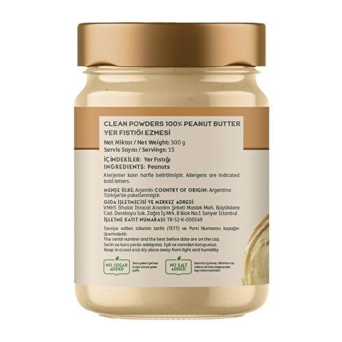 Clean Powders Peanut Butter 300 Gr Renkli