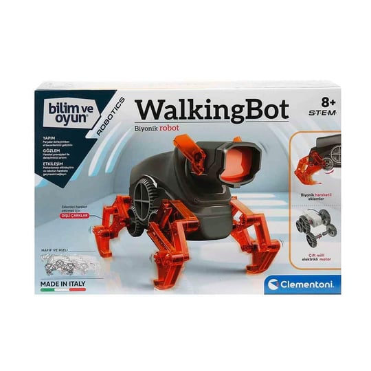 Clementoni - 64441 - Robotik Laboratuvarı - Walkingbot, 40 Parça, 27.6 x 6 x 18.8 cm