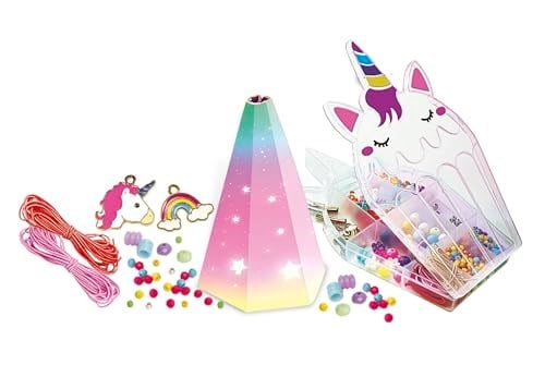 Clementoni - Crazy Chic-My Unicorn Bileklik-Kit Te, Yapım Seti, 7 Yaş Oyun, Çocuk Arkadaşlık Bileklikleri, Yaratıcı El Sanatları, Çok Renkli, 18792