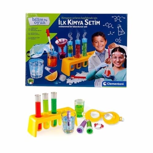 Clementoni İlk Kimya Deney Seti Renkli 6+