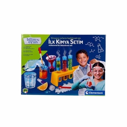 Clementoni İlk Kimya Deney Seti Renkli 6+