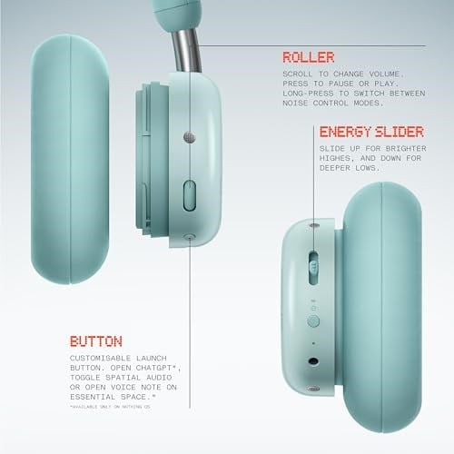 CMF by Nothing Kulaklık Pro Aktif Gürültü Önleyici Kablosuz Kulaklıklar Bluetooth 5.4 Kulak Üstü Kulaklık, 50H ANC Çalma Süresi, Bas ve Tiz Kaydırıcı, Özel EQ ve Mekansal Ses, Yüksek Çözünürlüklü LDAC