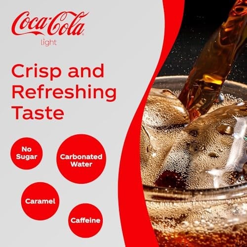 Coca-Cola Light Pet 1 Litre, 12li Kola