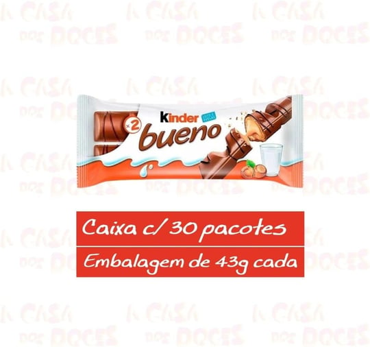 Çocuk Bueno Çikolata Barları 44 g (30lu Paket)