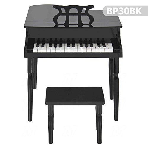 Çocuk için Ahşap Piyano BP30BK nota sehpası ve tabure Hediyeli
