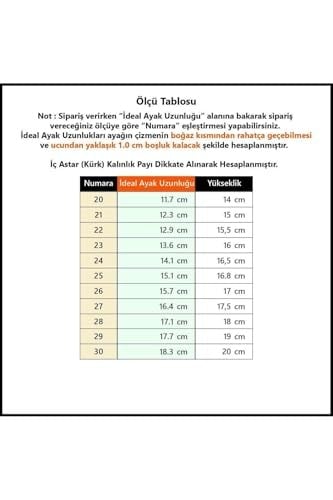 Çocuk Kürklü Yağmur Çizmesi W10101 Chufo Cuello Borreguıllo