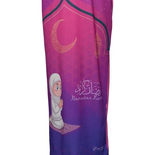 Çocuk Namaz Takımı Pratik Tek Parça Desenli Kollu Tak Çıkar Başörtülü Likralı Tesettür Elbise (6-12 Yaş) 925-0201 - Seçenekler: Yıl;6, Yıl;8, Yıl;10, Yıl;12