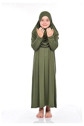 Çocuk Pratik Namaz Elbisesi 8-12 Yaş