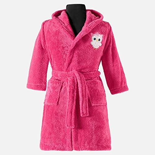 Çocuk Welsoft Peluş Sabahlık, Bornoz, Polar Bornoz, Kışlık, Nakış Detaylı