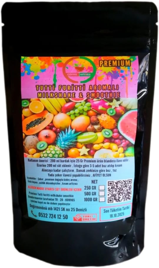COFFEE NATURELLE TUTTİ FURUTTİ AROMALI MILKSHAEK & SMOOTHIE (500)
