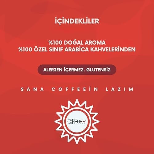 Coffeein Fındık (Hazelnut) Aromalı Filtre Kahve 250 Gr Clipsli Ambalaj Doğal Aroma