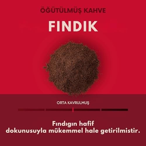 Coffeein Fındık (Hazelnut) Aromalı Filtre Kahve 250 Gr Clipsli Ambalaj Doğal Aroma