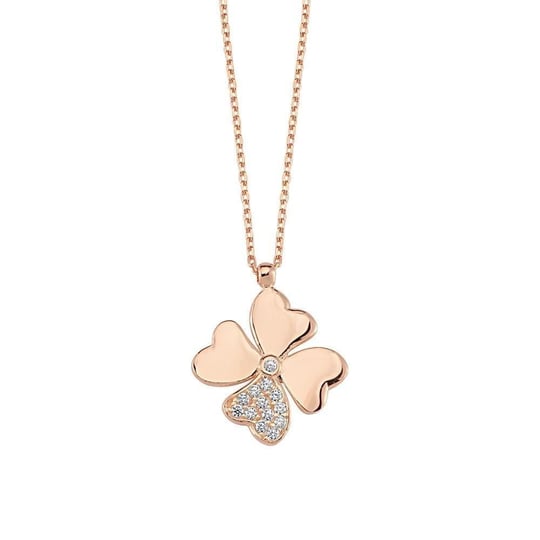 Coho Objet Coho Silver Four-leaf Clover El Yapımı Gümüş Yonca Kolye