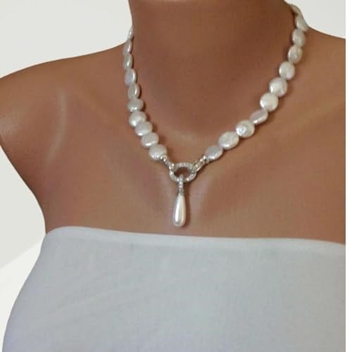 Coin Hakiki İnci Ve Mayorka Damla İnci Choker