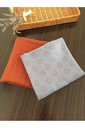 Çok Amaçlı Müslin Örtü & Battaniye 2li Set% 100 Pamuk 100X90cm