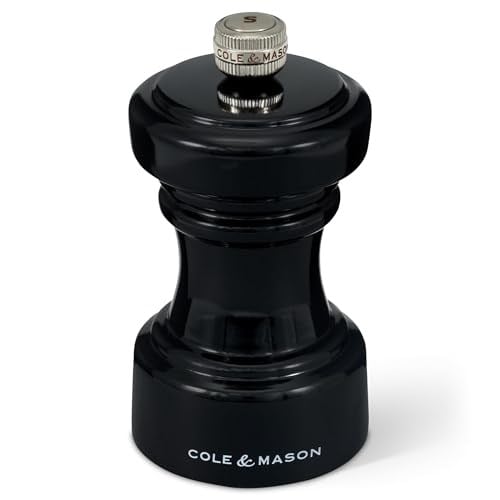 Cole & Mason Hoxton Parlak Siyah Tuz Değirmeni 104mm