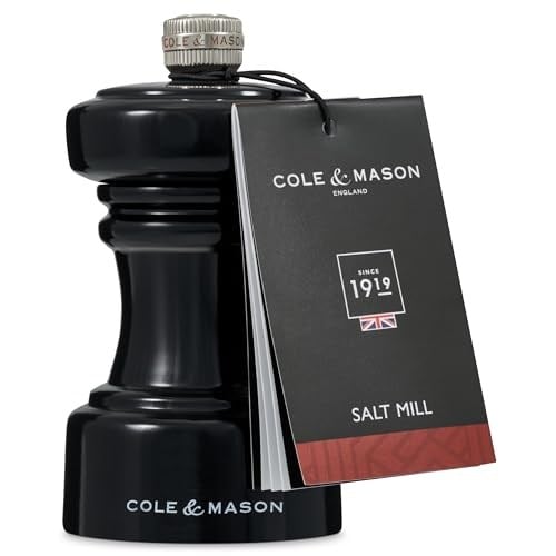 Cole & Mason Hoxton Parlak Siyah Tuz Değirmeni 104mm