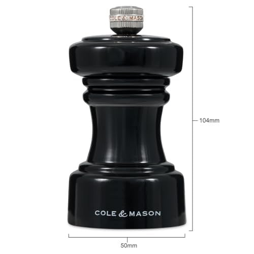 Cole & Mason Hoxton Parlak Siyah Tuz Değirmeni 104mm