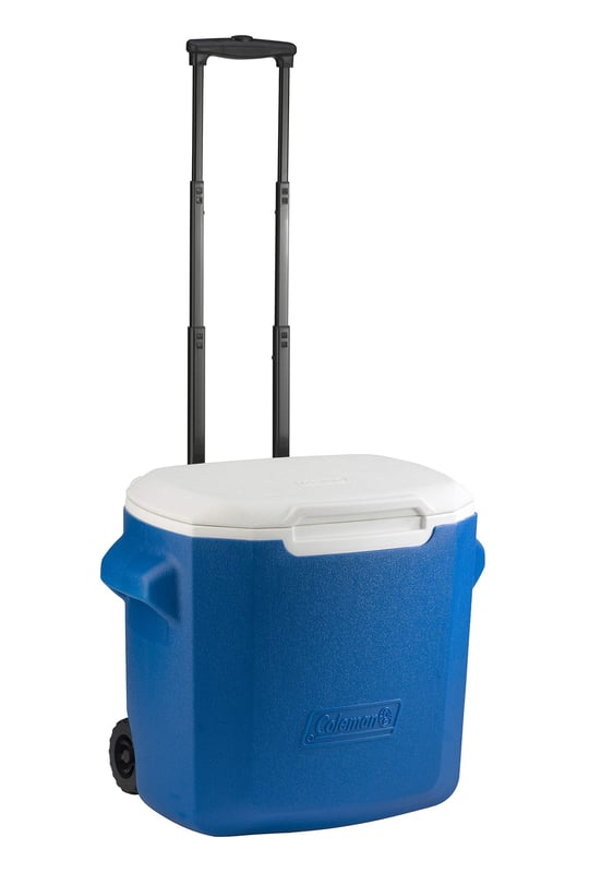 Coleman Pasif soğutma kutusu 16 QT/28QT Performance Wheeled Cooler, Thermobox 15/26 l kapasite, tekerlekli mobil buz kutusu