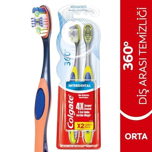 Colgate 360° Interdental 1+1 Orta Diş Fırçası