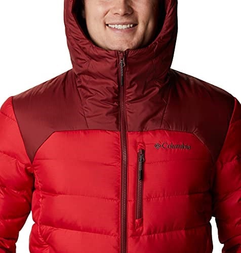 Columbia-Columbia erkek otoparkı kaput, dağ kırmızı, kırmızı jasper, x-large ile ceket aşağı ceket Extra Large