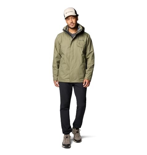 Columbia Erkek Bugaboo polar değiştirilebilir ceket, 3ü 1 arada değiştirilebilir kışlık mont, antik fosil, beden L