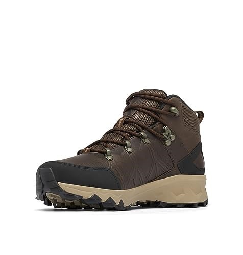 Columbia Womens Peakfreak 2 Mid Outdry Leather waterproof mid rise hiking boots, Brown (Cordovan x Black)