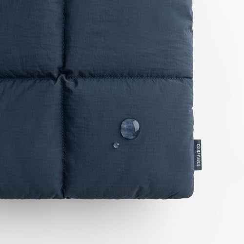 Comfyable Kabarık Dizüstü Bilgisayar Kılıfı 13 inç 14 inç, Kapitone Puffer Taşıma Çantası, MacBook Air M2 M1 ile Uyumlu Yastık Kılıfı, MacBook Pro 13 İnç 14 İnç, Koyu Mavi