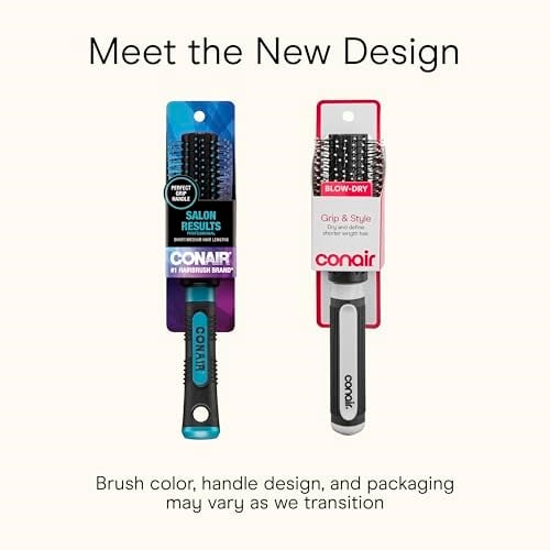 Conair Salon Sonuçları Yuvarlak Fırça - Blowout Styling için Naylon Kıl Saç Fırçası - Seçenekler: 1 Count, 1 Count (Pack of 1)