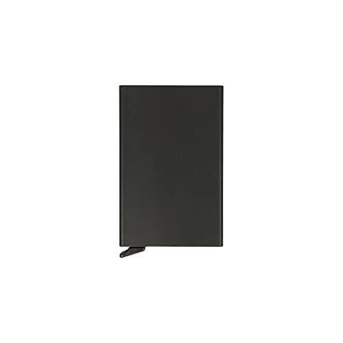 Contacts Yeni Nesil Minimalist Otomatik Mekanizmalı Akıllı Kartlık (Siyah)