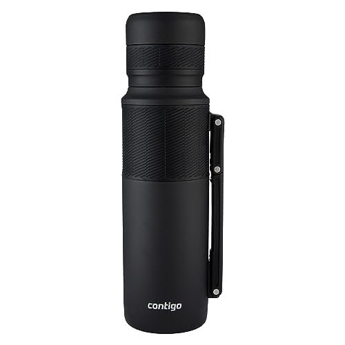 Contigo Thermal Bardaklı Çelik Termos 1.2L Siyah - Seçenekler: 1.2 Liters, 0.7 Liters