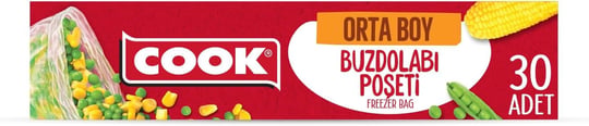Cook Buzdolabı Poşeti, 24 x 38 cm, 30 Yaprak